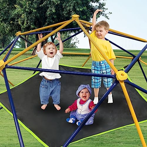 Kids Dome Climber Hammock with Canopy - Supports 300 lbs for 10ft Geodesic Dome