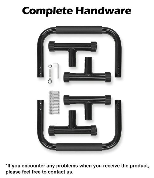 TABEKE Push Up Bar, 14'' High Steel Parallettes & Dip Bar with Full Coverage Foam Handle, Heavy-Duty Calisthenics Parallel Bars for L-Sit, Dips, Home Gym Strength Training Workout