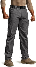 CQR Men's Tactical Pants, Water Resistant Ripstop Cargo Pants, Lightweight EDC Work Hiking Pants, Outdoor Apparel, Raider Charcoal, 44W x 32L