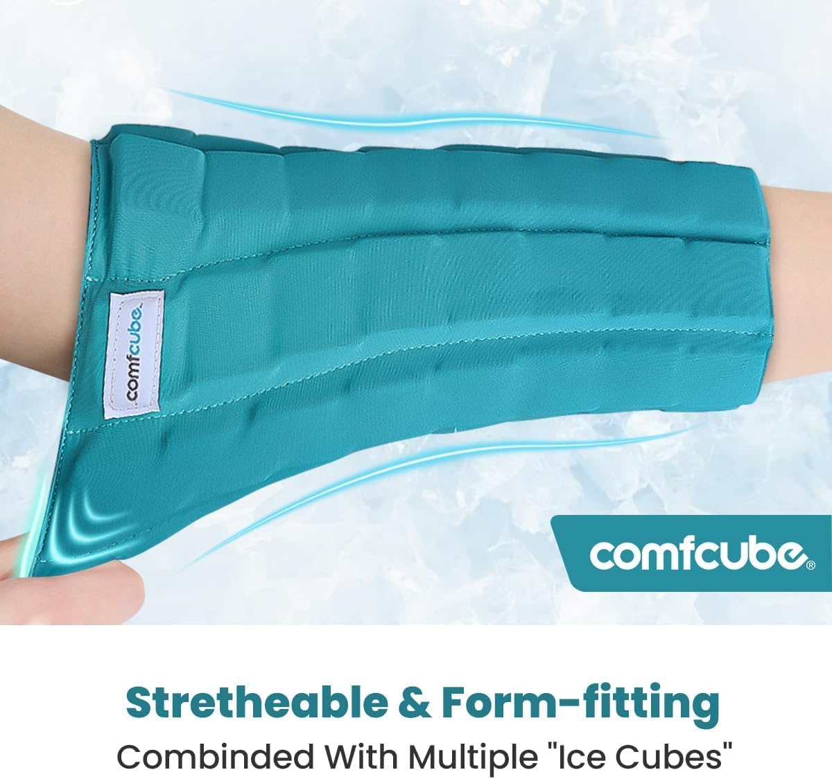 Skiennix Elbow Ice Pack Wrap - Long-Lasting Cold Compression Sleeve for Tendonitis & Pain Relief