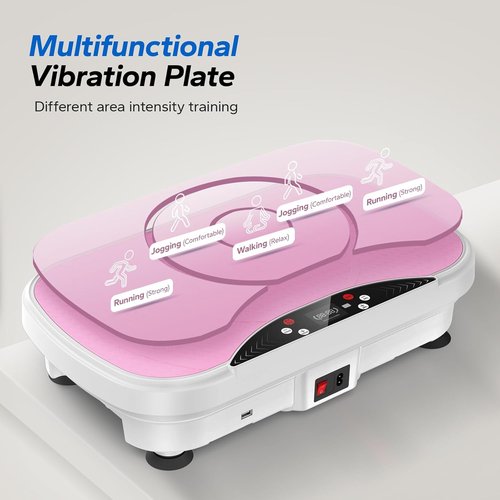 MERACH Vibration Plate - Lymphatic Drainage & Weight Loss Machine with Bluetooth & LED Display | Home Workout Equipment for All