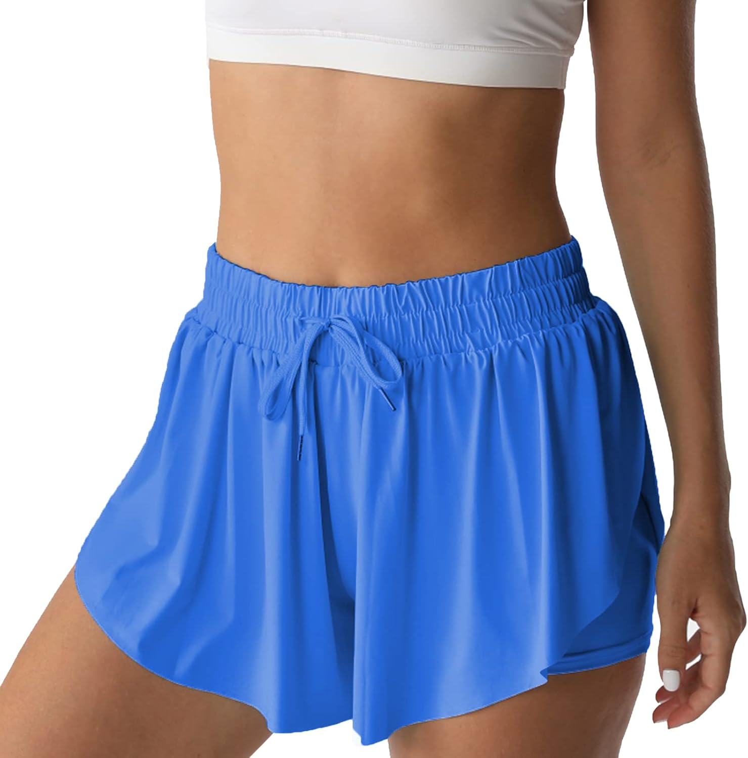 Skiennix Flowy Athletic Shorts - 2-in-1 Double Layer Quick-Drying Comfort for Women | Perfect for Running & Tennis