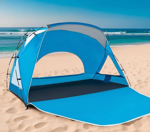 Beach Tent by [Brand Name] - Portable Sun Shelter for 2-8 People | UPF 50+ UV Protection & Easy Setup