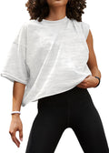 Skiennix Women's Crop Tops - Casual Short Sleeve Cotton Athletic T-Shirts for Summer | Yoga & Running