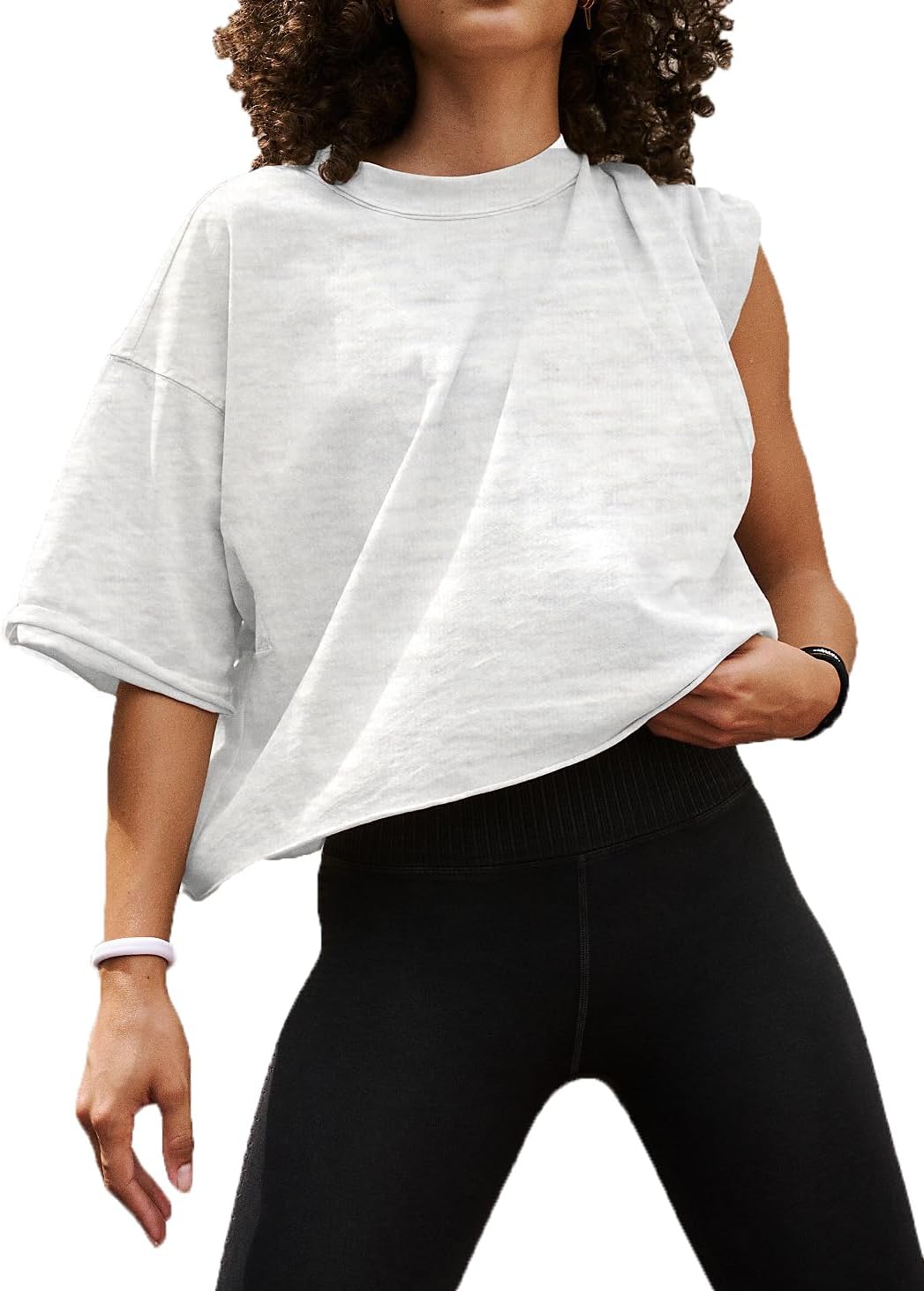 Skiennix Women's Crop Tops - Casual Short Sleeve Cotton Athletic T-Shirts for Summer | Yoga & Running