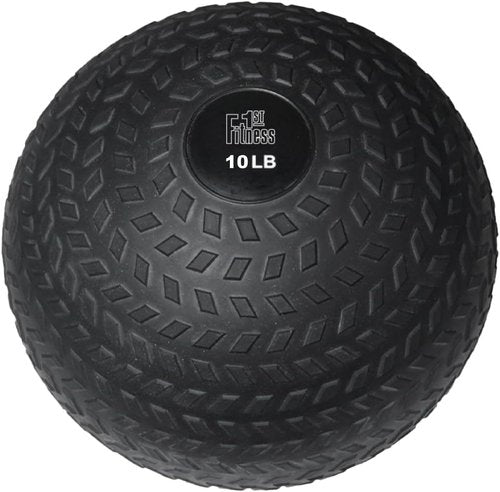 Fitness First Slam Ball - Easy-to-Grip Sand-Filled Medicine Ball for Weight Training | Various Weights Available