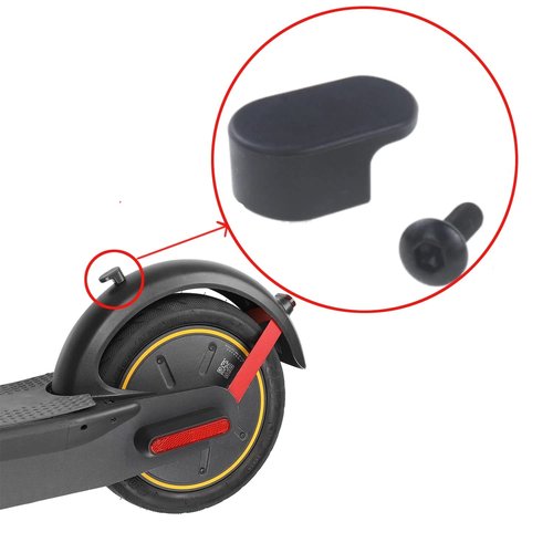 Lveofielygi Rear Mudguard Set Compatible with Segway Ninebot Max G30 Electric Scooter, Mudguard Support Red Bracket Replacement Kits Repair Accessories for Scooter