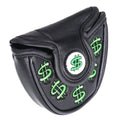 HISTAR Cash Money Mallet Putter Cover Headcover for Scotty Cameron Odyssey 2ball (Black + Green)