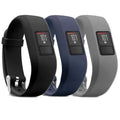 iBREK for Garmin Vivofit 3/jr/jr 2 Bands, Adjustable Replacement Wristbands with Watch Buckle for Kids Women Men(No Tracker)(3 Pack:Black&Navy&Gray, Regular Fit(6.0-9.0 in))