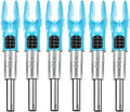 DEEPOWER Lighted Archery Nocks - 6 Pack for .204 Diameter Arrows with ON/OFF Switch