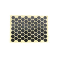 eMagTech 72pcs High Visibility Reflective Stickers Kit Honeycomb Kit Decals Reflector Universal Safety Decals for Car Bike Motorcycles Helmets Black