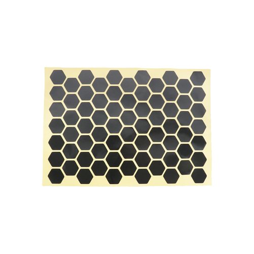 eMagTech 72pcs High Visibility Reflective Stickers Kit Honeycomb Kit Decals Reflector Universal Safety Decals for Car Bike Motorcycles Helmets Black