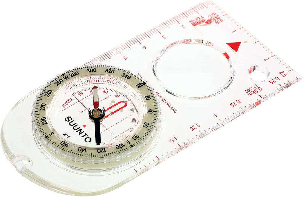 SUUNTO A-30 Compass - Compact Hiking Compass with Luminous Markings for Low Light Conditions