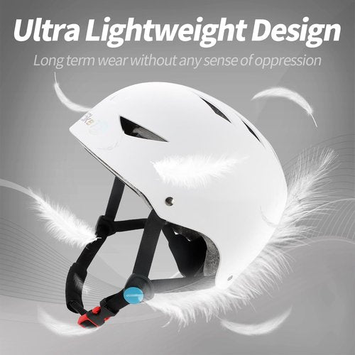 Besketo Skateboard Helmet, Lightweight Adjustable Skating Helmet, Breathable ABS Hard Shell Scooter Helmet for Multi, Sport Skateboarding Roller Skate BMX for Boys Girls Teens - Small