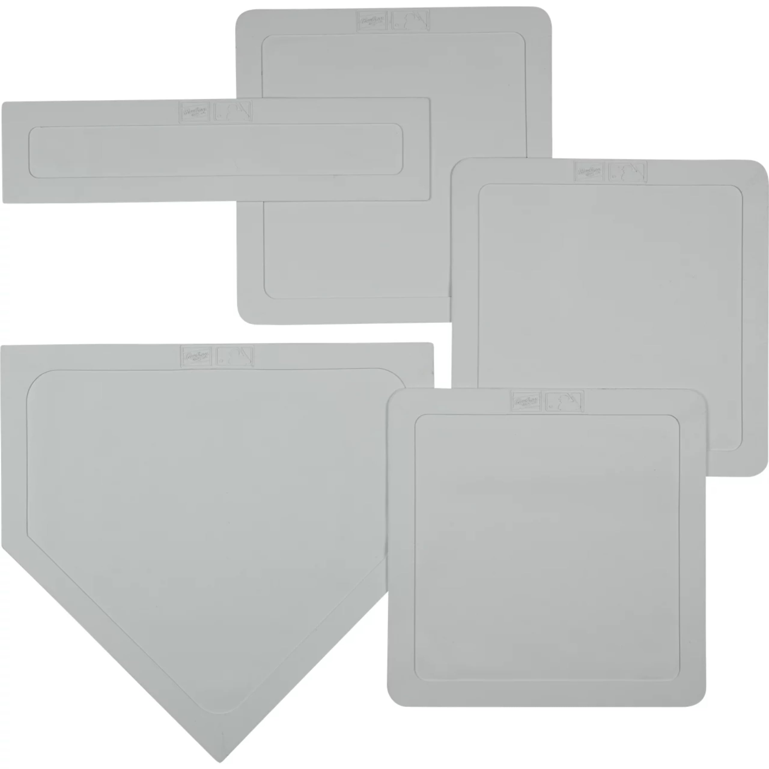 Rawlings | Throw Down Complete Base Set | Includes 3 Bases, Home Plate & Pitcher’s Rubber | Portable Practice Kit