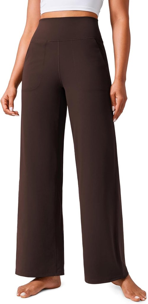 CRZ YOGA Wide Leg Pants - High Waisted, Buttery Soft with Pockets | Available in 29"/31"/33" Sizes
