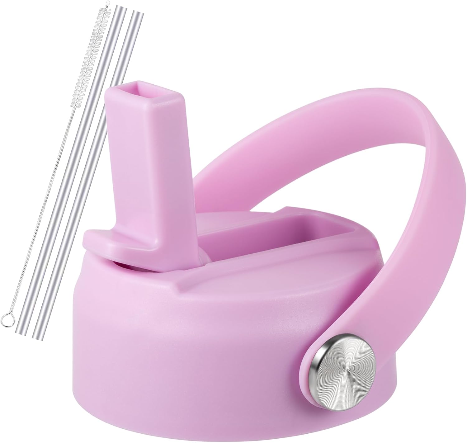 Regine Switzerland Straw Lid for Hydro Flask | Flexible Handle Replacement Cap for 32/40 oz Wide Mouth