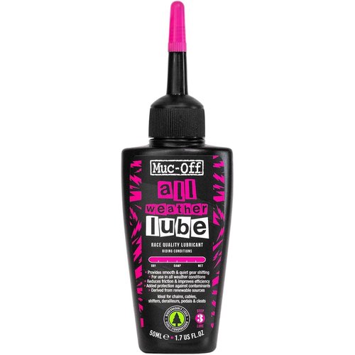 Muc-Off All-Weather Chain Lube - Biodegradable Bike Chain Oil for All Conditions | 4 fl oz