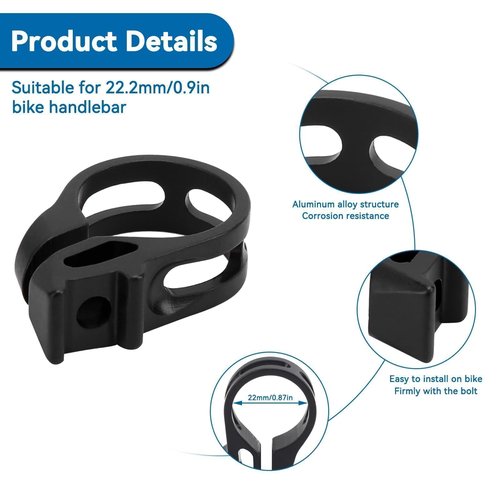 Bike Shifters Clamp 22.2mm Aluminum Alloy Bicycle Clamp Brake Shifter Clip Trigger Assembly for SramX7/X9/X0/XX/XO1/XX1 Mountain Bike Accessory