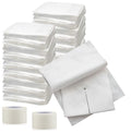 Split Drain Sponge Gauze 2x2 Sterile 6 Ply Pads [Pack of 140] Absorbent Precut 2"X2" Non-Woven Slit Bandage for I.V. Tracheostomy - 2 Boxes of 35 Packs of 2 Pre Cut Bandages + 2 Rolls of Medical Tape