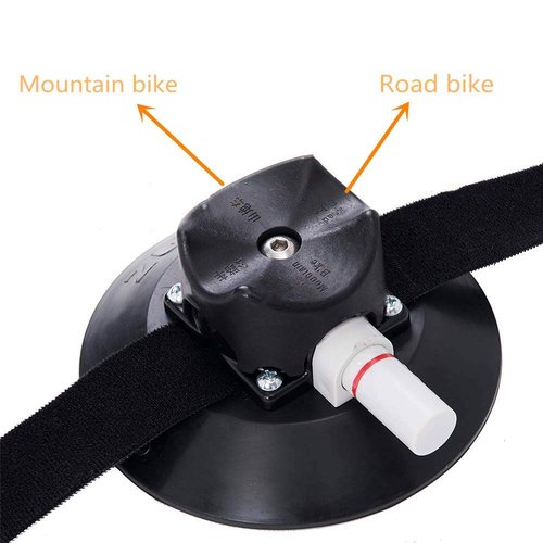ZUOS Bike Rack for Car Roof, Vacuum Suction Cup Bicycle Carrier Aluminium Alloy Roof Rack, with 5 Adapters for Most Bikes, 9x100mm/12x100mm/15x100mm/15x110mm/20x100mm/20x110mm (8" Suction Cup)