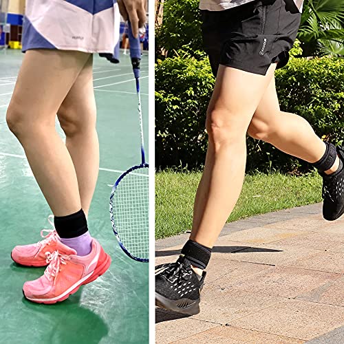 Adjustable Achilles Tendonitis Brace 2PCS - One Size Black Support