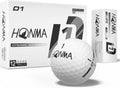 Honma D1 Golf Balls - Extra Soft Feel & Long Distance | Low Spin Design, 1 Dozen for Men & Women