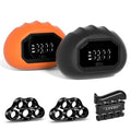 Funny Palm Grip Strength Tester Trainer - Strength Dynamometer Rechargeable Hand Exercising Device for Hand and Finger Grip Tester with Finger Exerciser Stretcher Workout Equipment Orange Black
