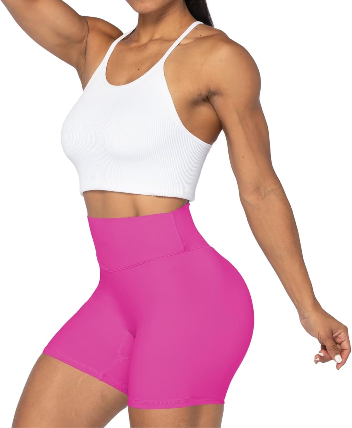 Sunzel High Waist Biker Shorts - No Front Seam, Squat Proof Yoga & Workout Shorts for Women