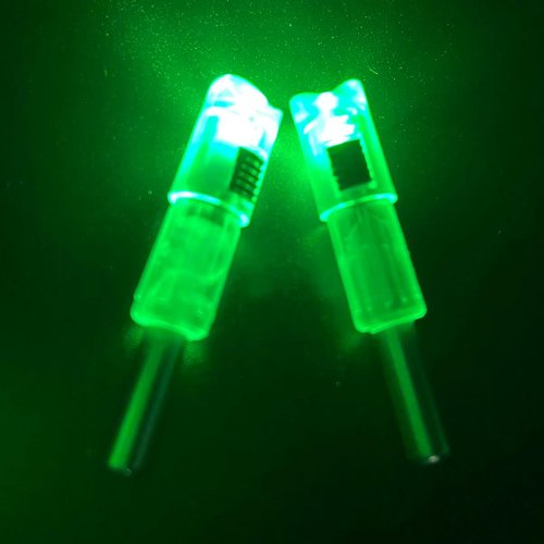 6 PCS Crossbow Lighted Nock with ON/Off Switch for .300/7.62mm Inside Diameter Led Nocks Arrow nocks for Archery Hunting