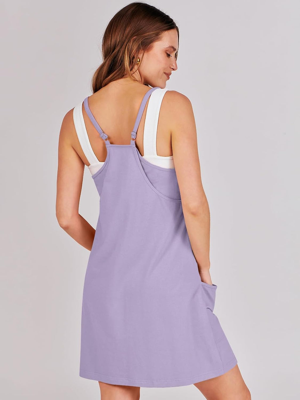 ANRABESS Women's Athletic Dress - Summer Tennis Mini Romper with Built-In Shorts | Ideal for Travel & Workouts
