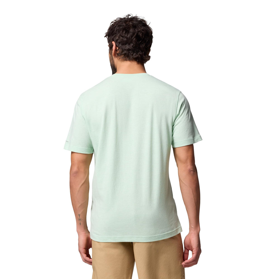 Columbia Mens Thistletown Hills Short Sleeve T-Shirt, New Mint Heather, X-Small