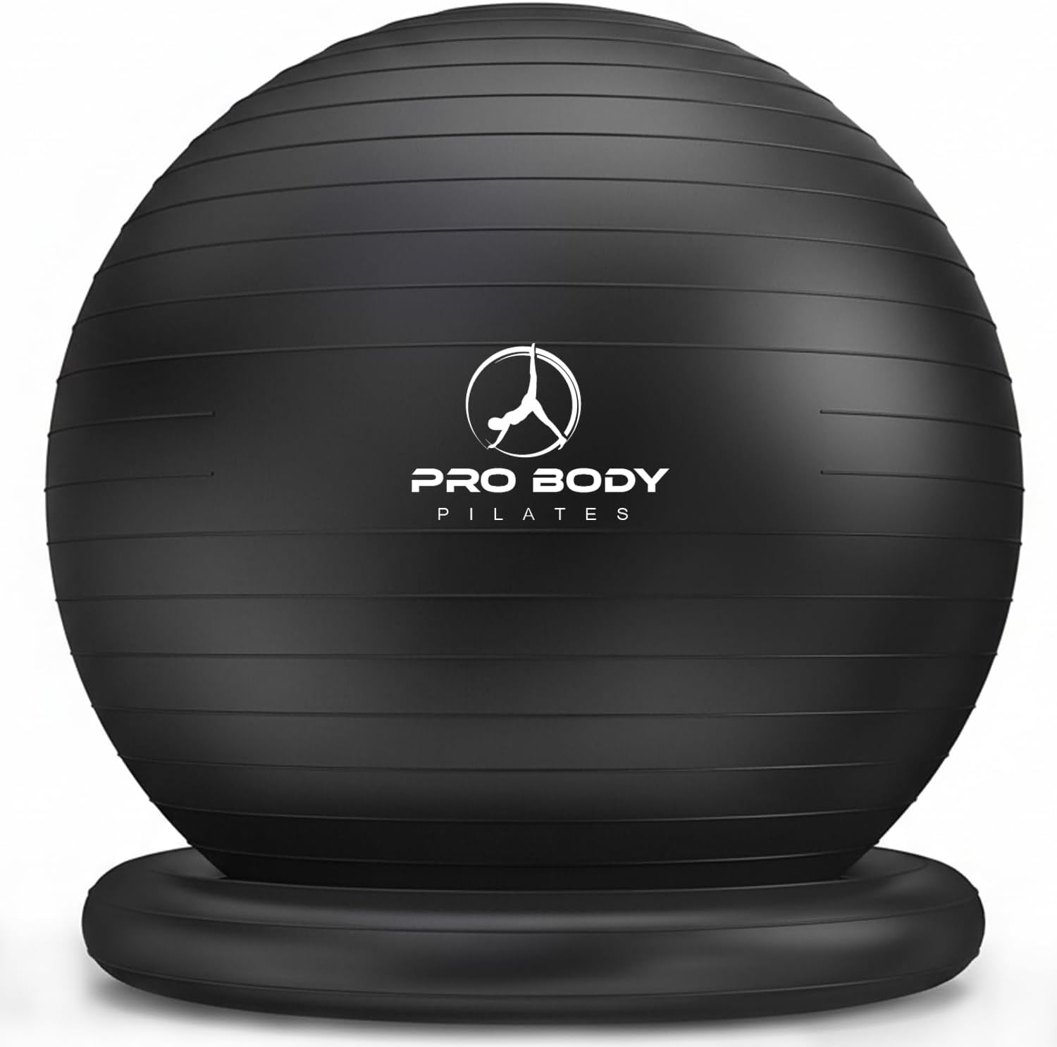 ProBody Pilates Yoga Ball Chair - Exercise Ball with Base for Home Office & Workout | Stability Seat for Back Support