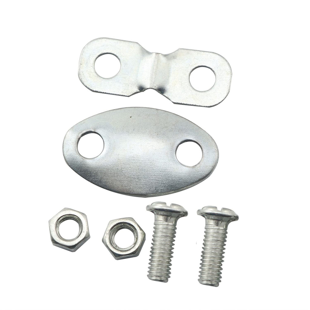 PZRT 4 Sets Bicycle Fender Leg Support Fixing Cleats with Screws and Nuts