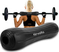 Rubber Barbell Pad - Easy to Install Squat & Hip Thrust Pad for Heavy Weights | 15.5" x 3.5" x 3.5", Black