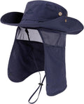 Comhats Golf Sun Hat - Oversized XL/XXL Waterproof UPF50+ Neck Flap Protection | Packable Wide Brim