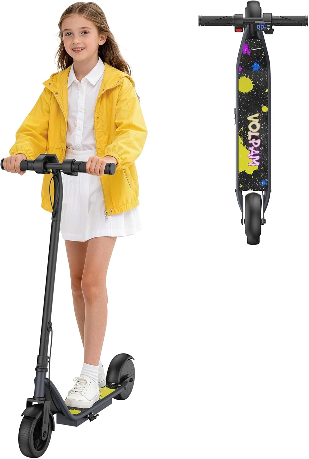 VOLPAM Electric Scooter - Dual Suspension, 19/22 MPH, 500W/800W Motor, Long Range Up to 60 Miles