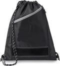 Francois et Mimi Lightweight Large Capacity Drawstring Gym Sackpack - 3 Pack with Zipper
