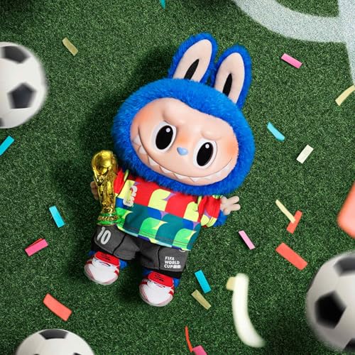 Soccer-Themed Vinyl Plush Doll - FIFA World Cup 2026 Collectible Gift for Fans, Teenagers & Adults, 15-Inch Labubu Plush