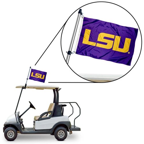 College Flags & Banners Co. Louisiana State LSU Tigers Golf Cart Flag Pole and Holder Mounting Bracket
