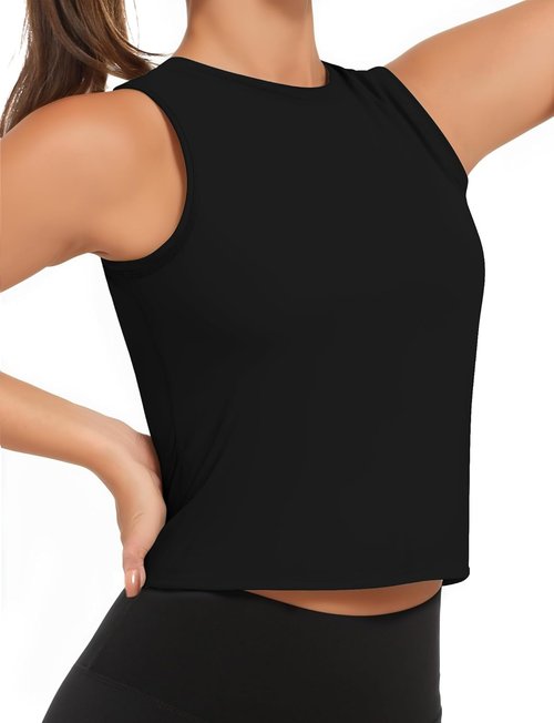 AURUZA Ice Silk Workout Tank Top - Women's Athletic Sleeveless Top for Gym & Running | Loose Fit, Sun Protection