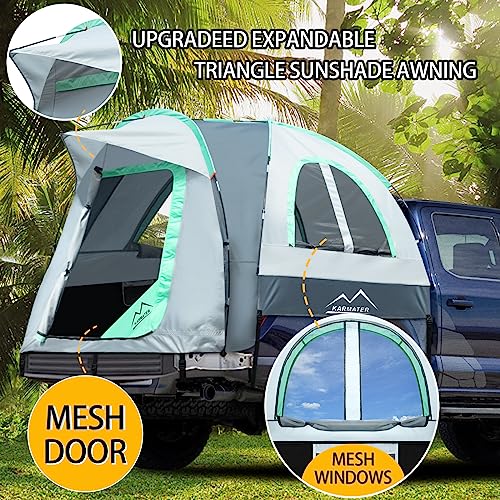 Blue Truck Bed Tent for 5.5-6.5 Ft Bed Waterproof Camping Shelter