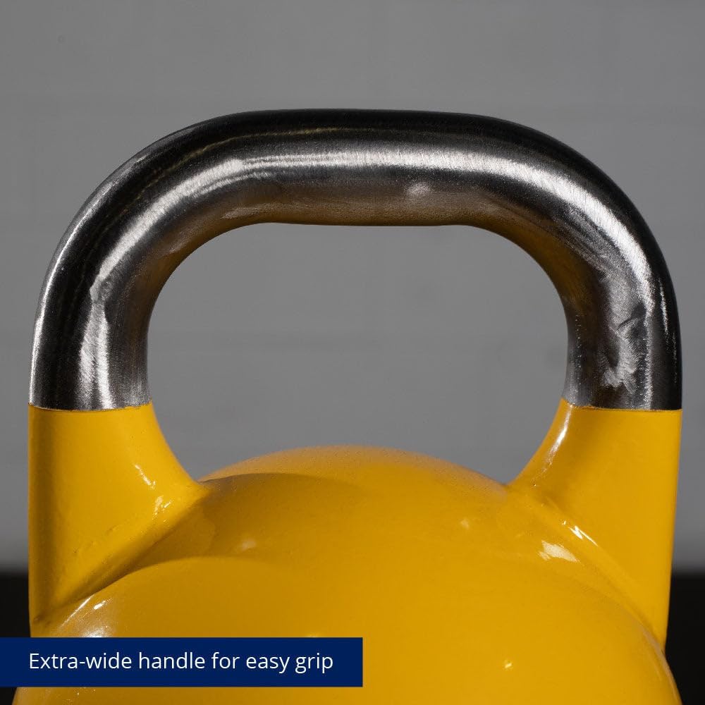 Titan Fitness Competition Kettlebell - Durable Single Piece Casting for Full Body Workouts | KG Markings