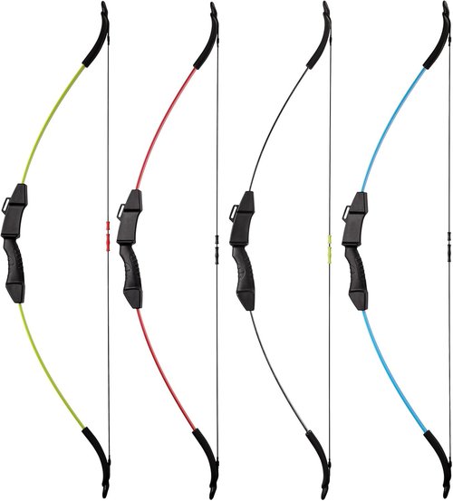 LWANO Bow and Arrow Set - Beginner Archery Gift for Kids | 10 Arrows & 5 Target Faces, Ideal for All Handedness