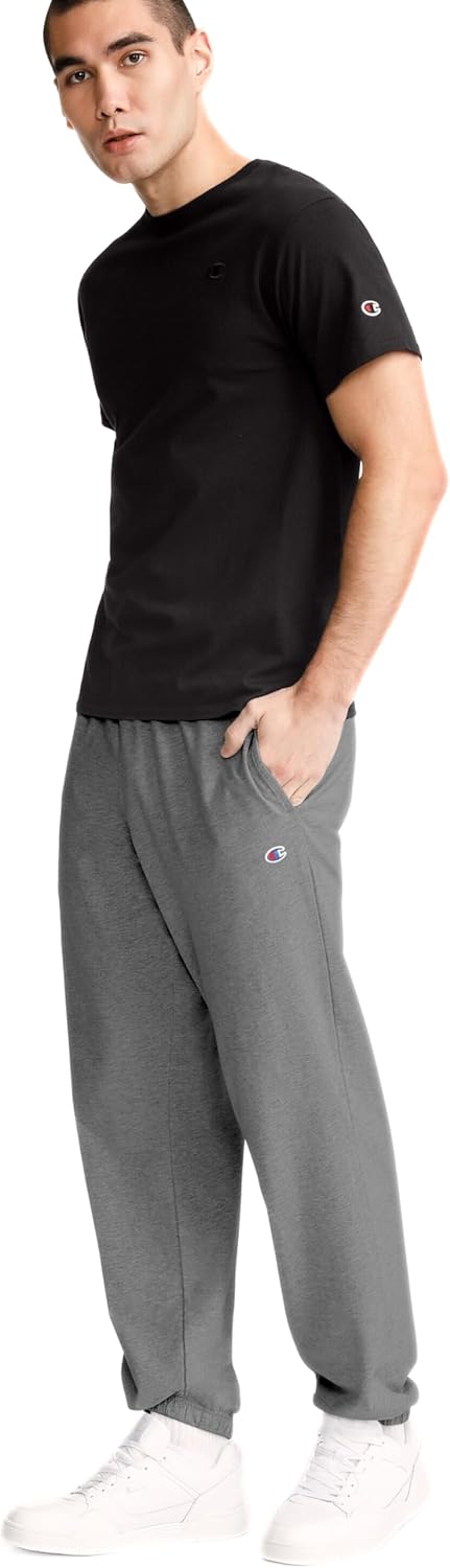 Champion Men's Lounge Pants - Lightweight 100% Cotton, Cinched-Bottom Design | Regular & Big & Tall Sizes