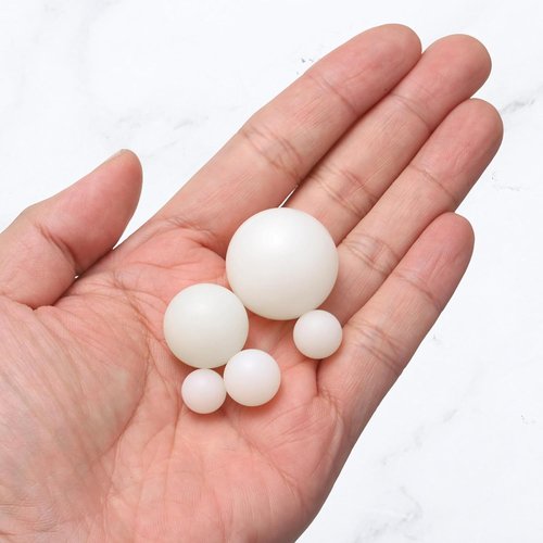 M METERXITY Nylon Precision Bearing Balls - 20-Pack Solid Plastic Balls, 0.75In (19.05mm) for DIY Crafts