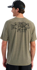 HUK Men's Performance Fishing Shirt - Lightweight Drift Short Sleeve Jersey with UPF Sun Protection
