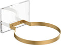 Ball Holder Wall Mount by [Brand Name] - Versatile Sports Ball Display Rack with Acrylic Base & Gold Metal Ring | Perfect for Basketball, Soccer, Football & Volleyball