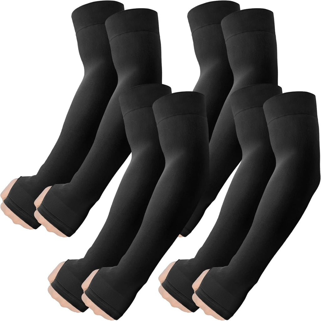 ROXUN Arm Sleeves - Cooling UV Sun Protection with Thumb Hole - Compression Tattoo Cover Up for Men/Women