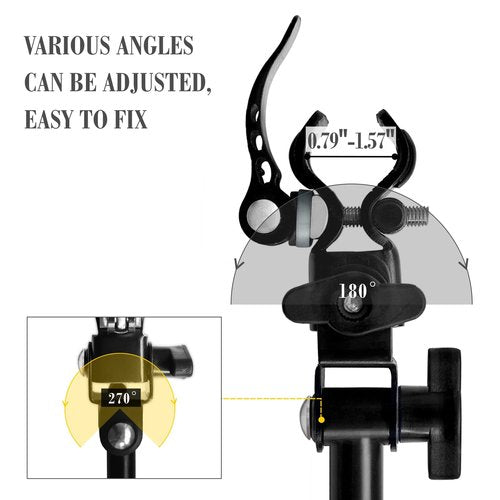HOBVO Adjustable Golf Umbrella Universal Clamp for Golf Cart,Beach Chair,Stroller,Bleacher,Patio,Fishing (Rod only)